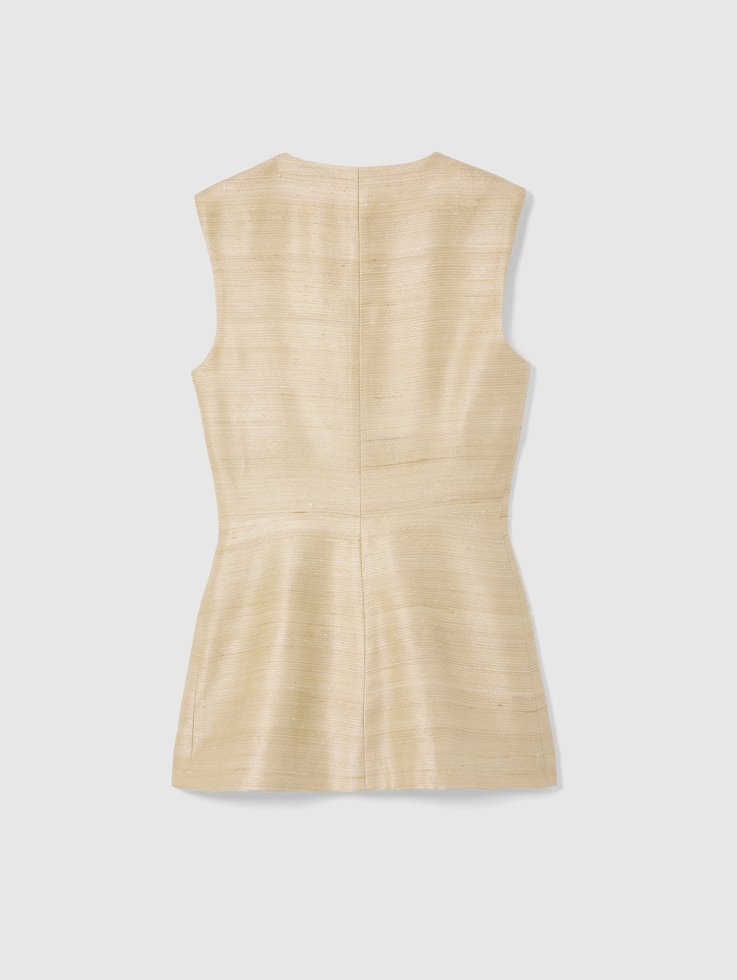 VANIA VEST IN GOLD SILK
