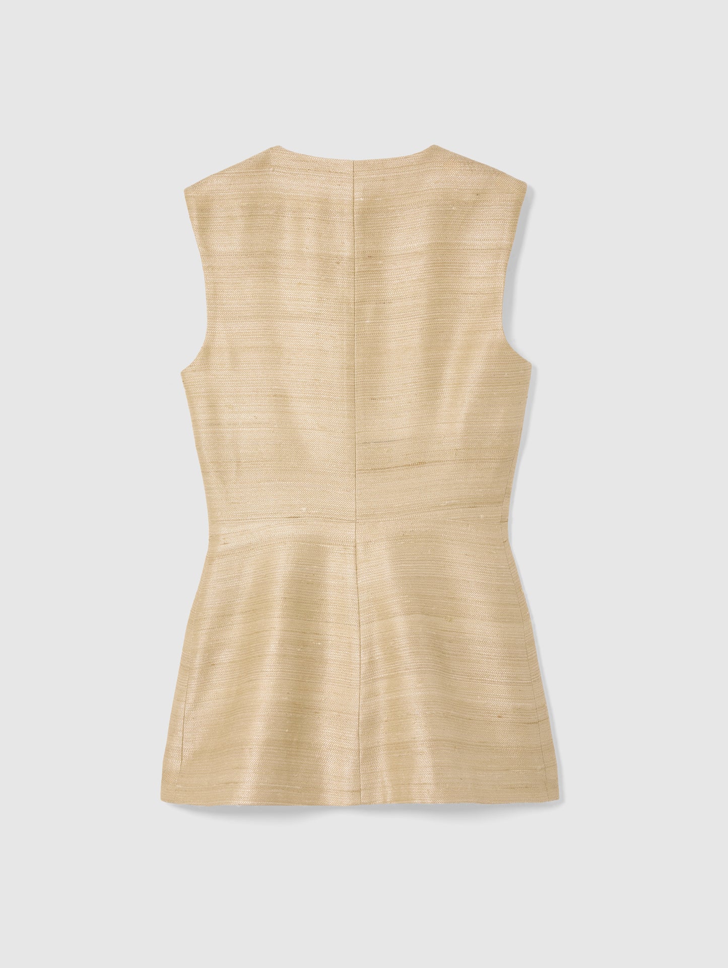 VANIA VEST IN GOLD SILK