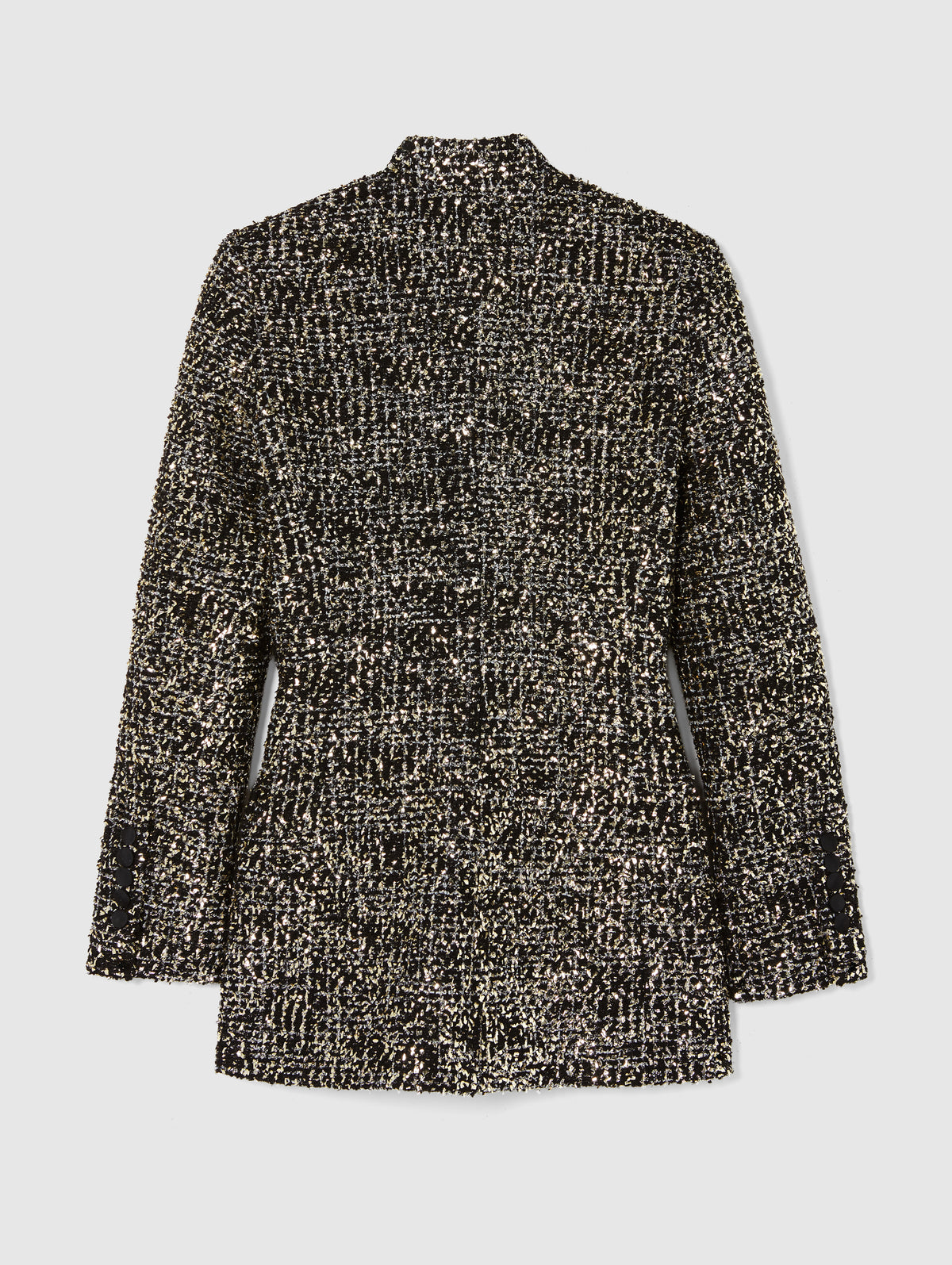 RAJA JACKET IN BLACK AND GOLD TWEED