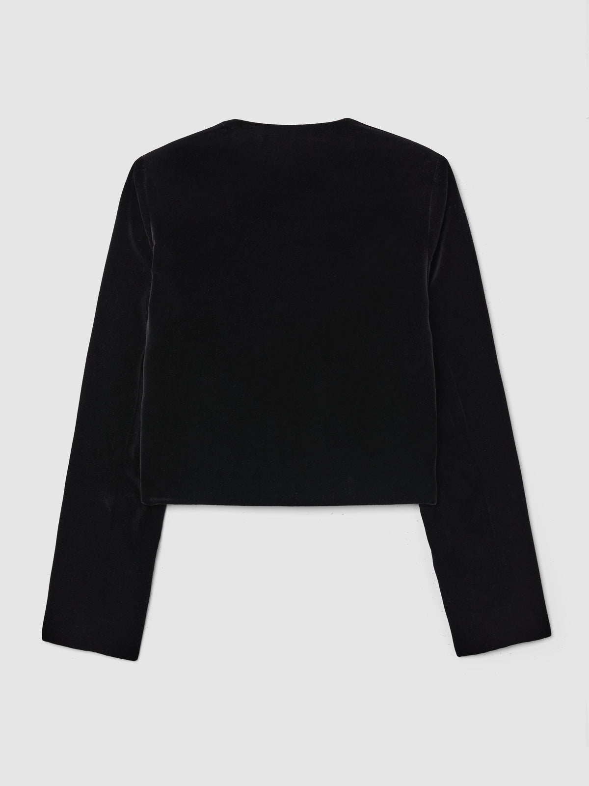 CROPPED JACKET IN VELVET