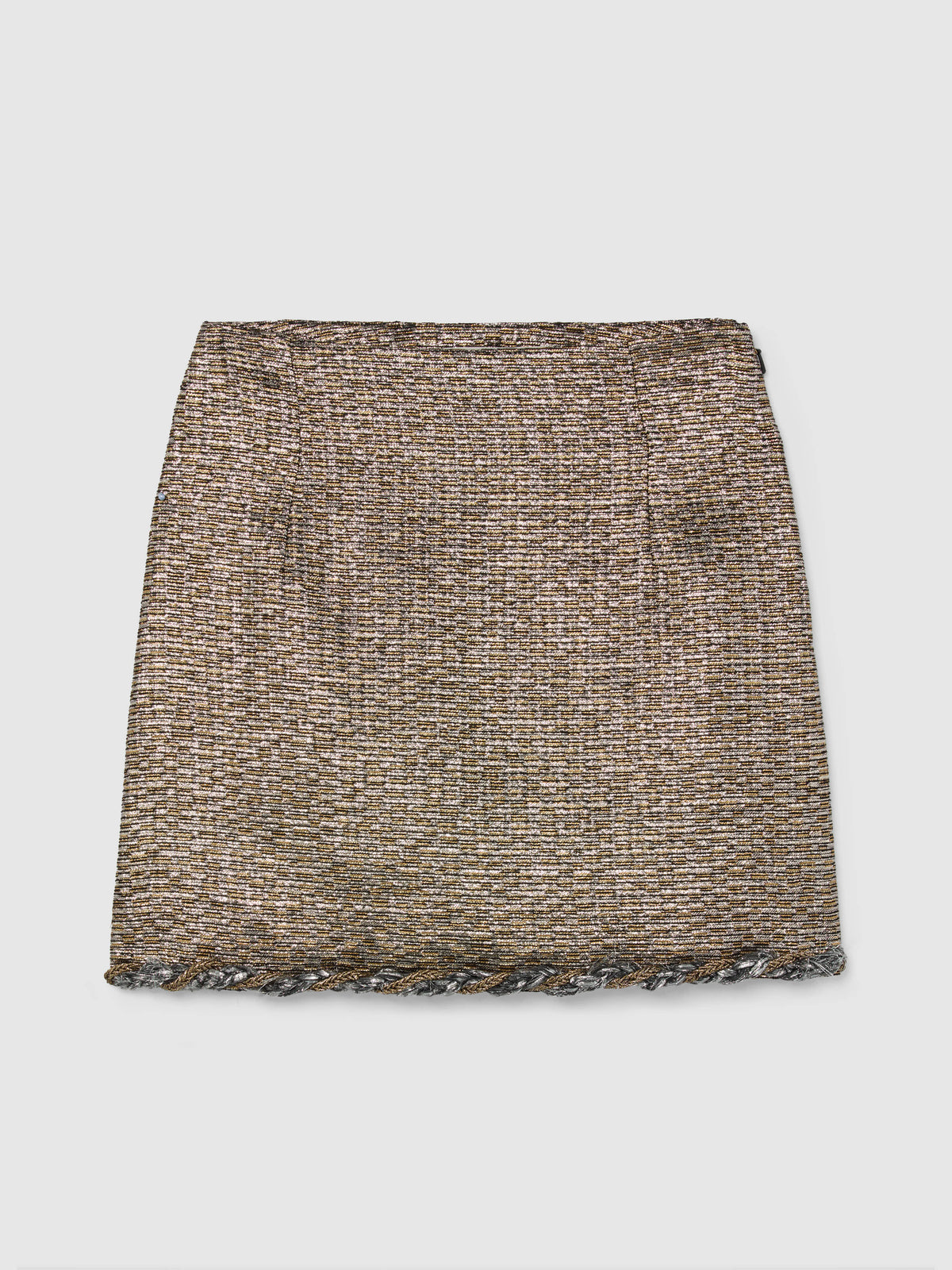 VERA MINI SKIRT IN MIXED GOLD