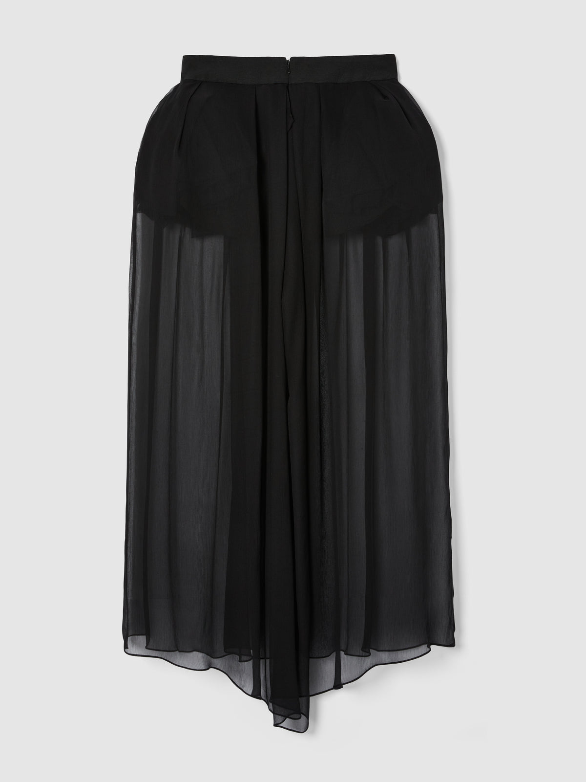 CHIFFON PEPLUM SKIRT