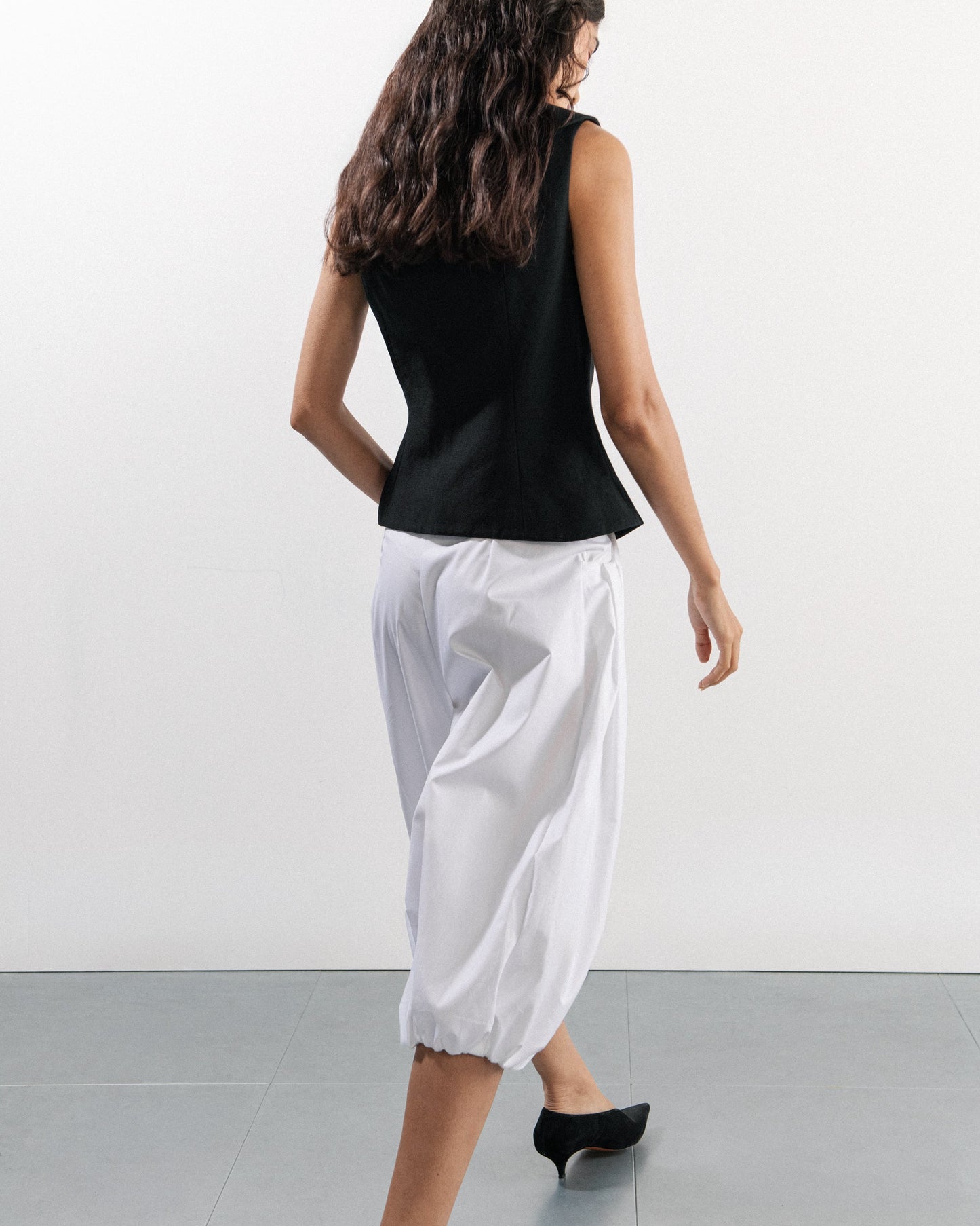 ARDEN BALLOON TROUSERS WHITE