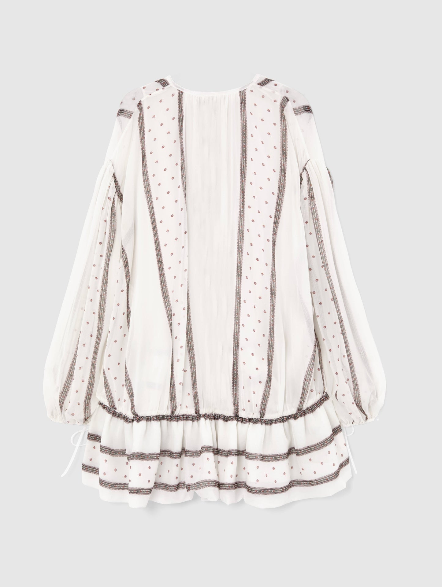 ISLA SILK PEPLUM DRESS