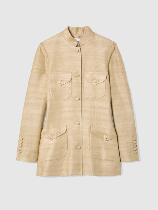 RAJA JACKET IN GOLD SILK