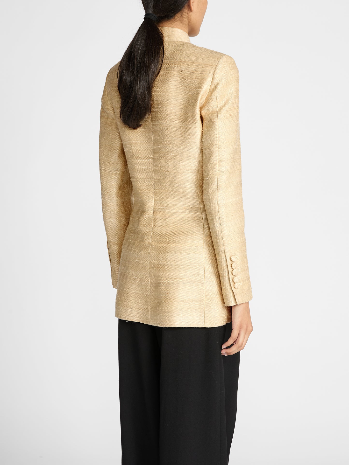 RAJA JACKET IN GOLD SILK