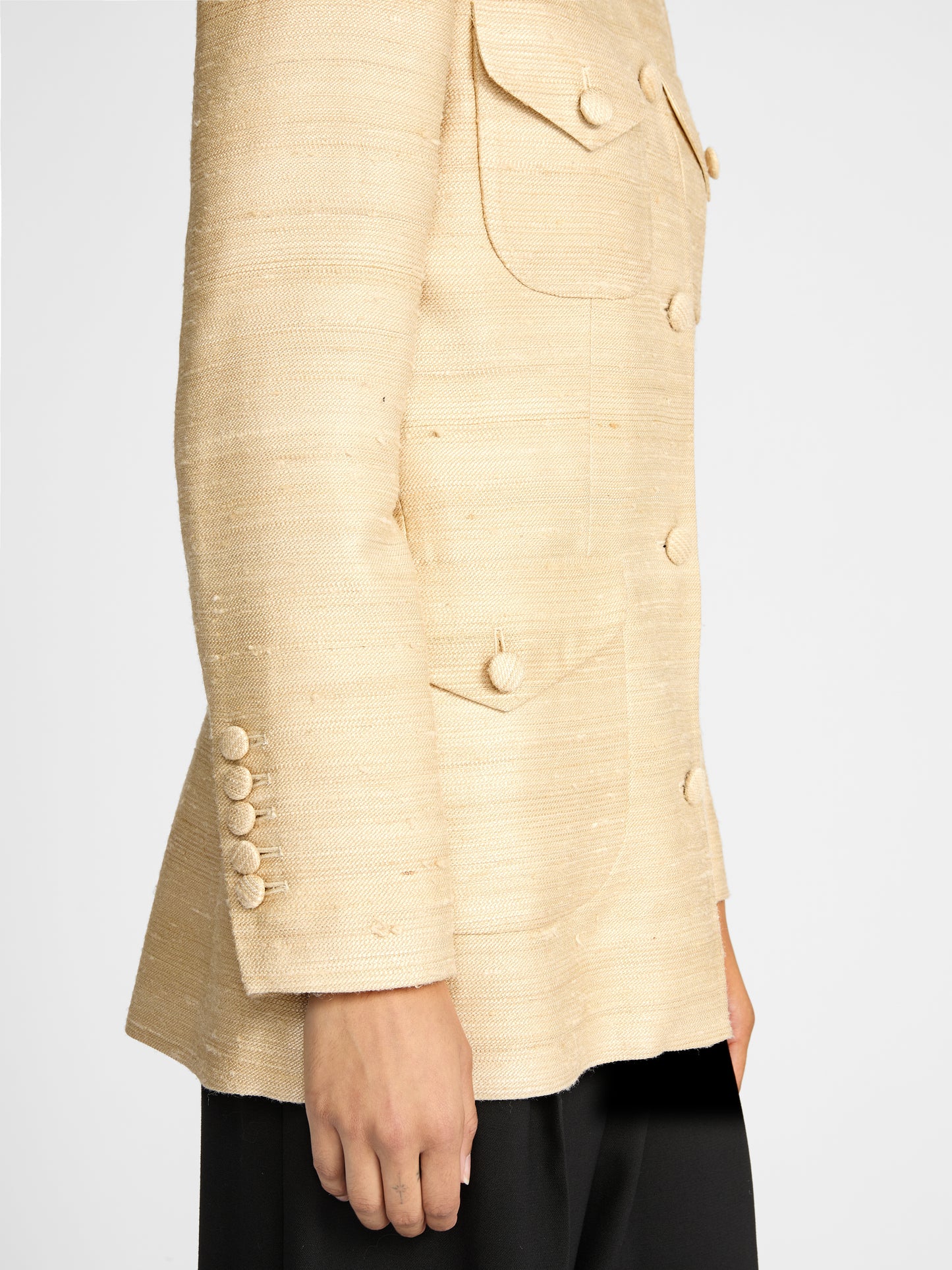 RAJA JACKET IN GOLD SILK
