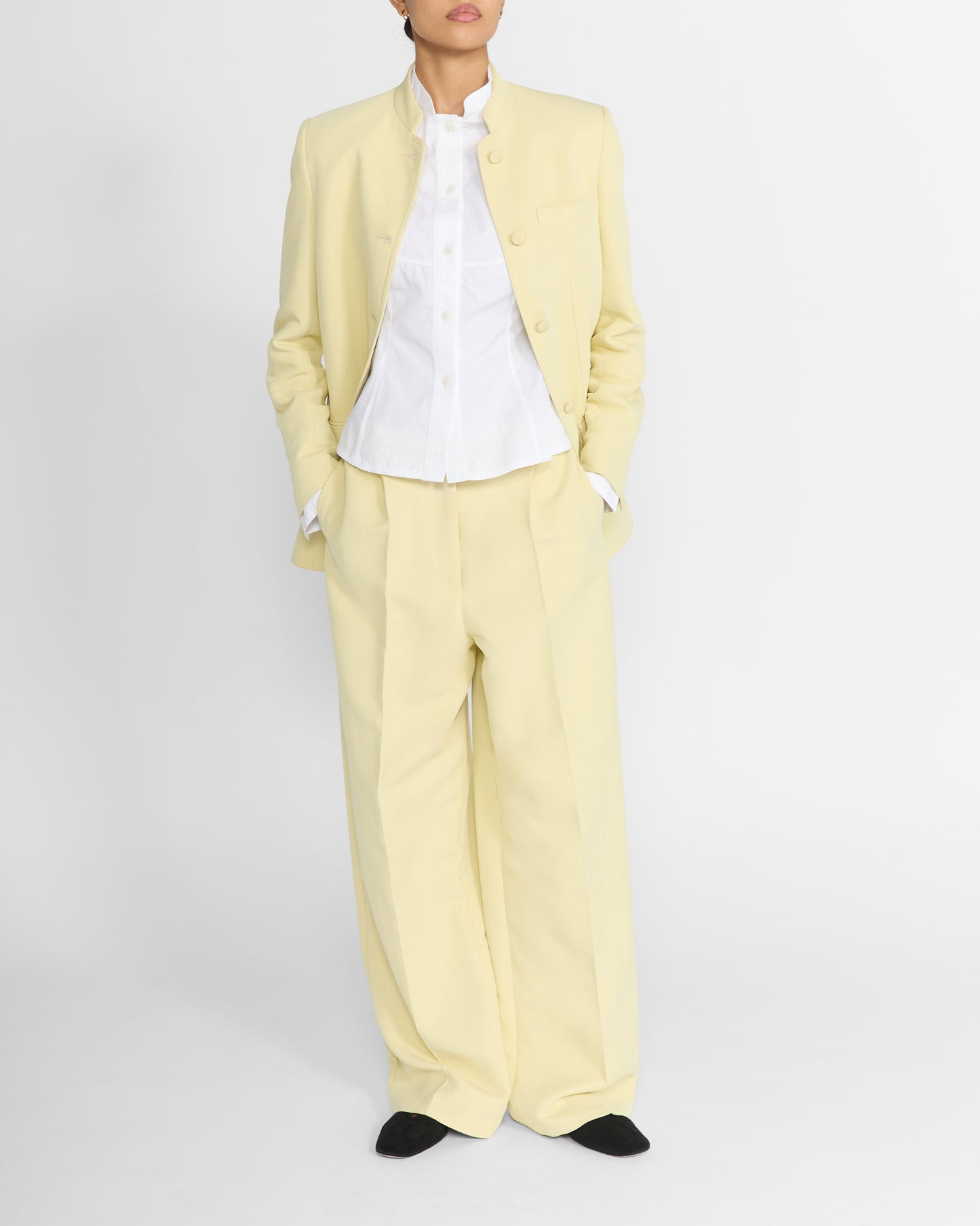 MIKA TROUSER IN ALMOND YELLOW