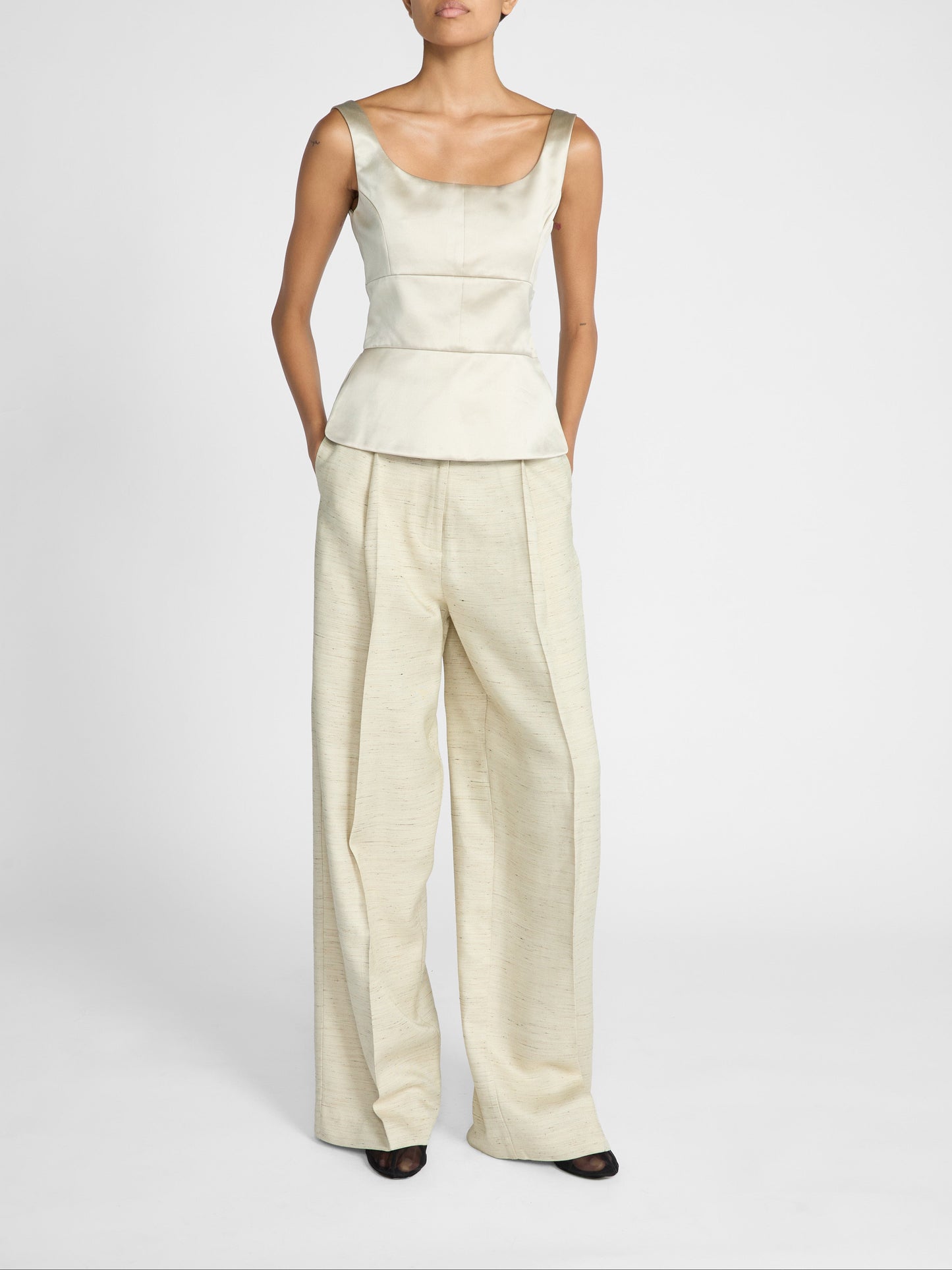 BODICE TOP IN CHAMPAGNE