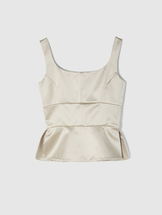 BODICE TOP IN CHAMPAGNE