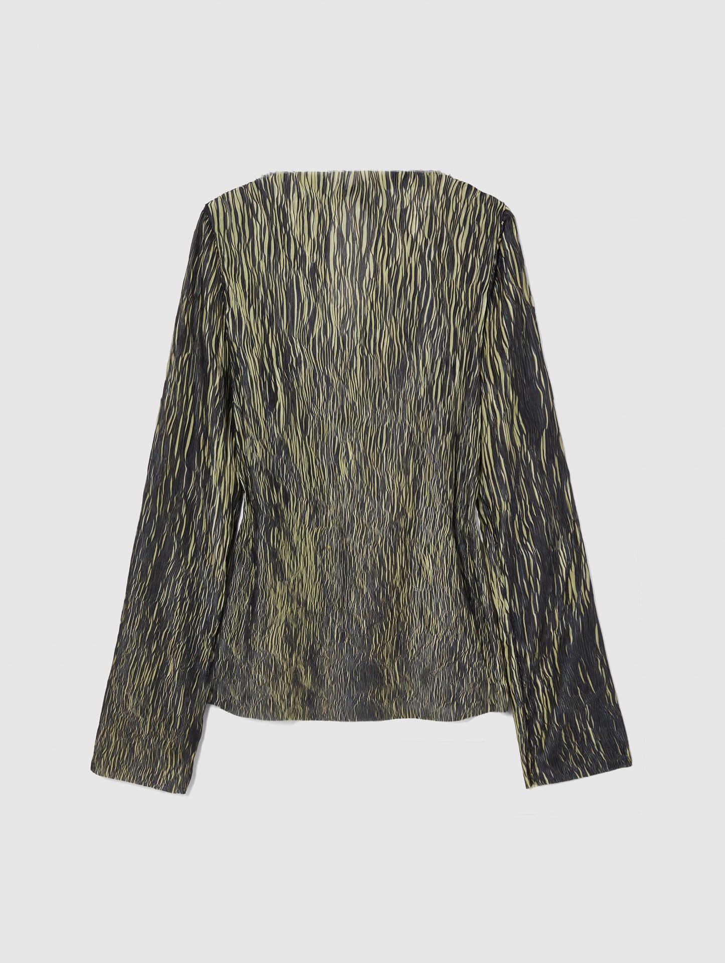 PLISSE LONG SLEEVE TOP