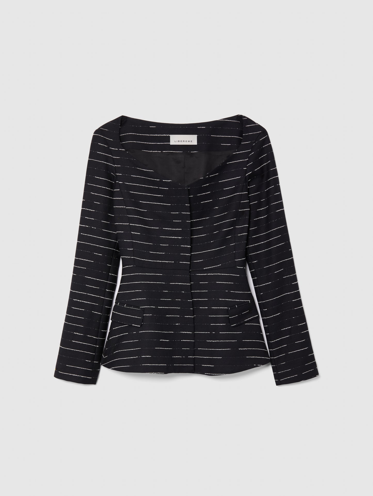 CHARLOTTE TOP BLACK AND WHITE