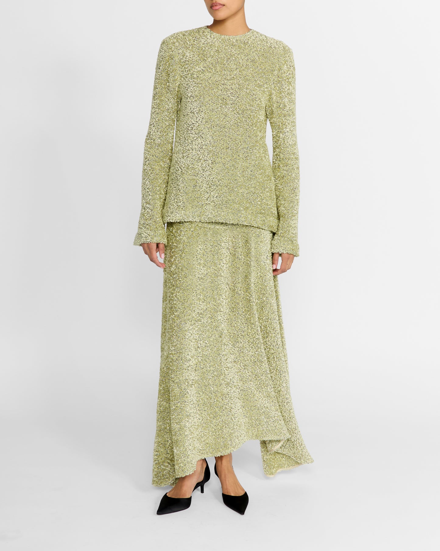 ELORA TOP IN CHENILLE TWEED