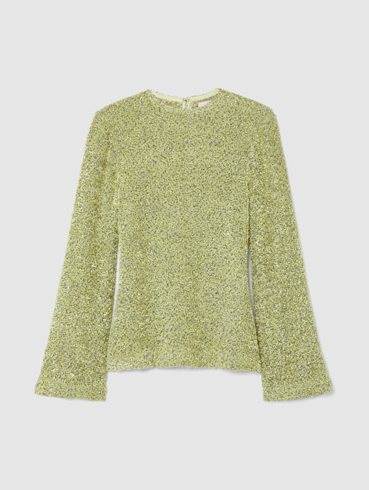 ELORA TOP IN CHENILLE TWEED