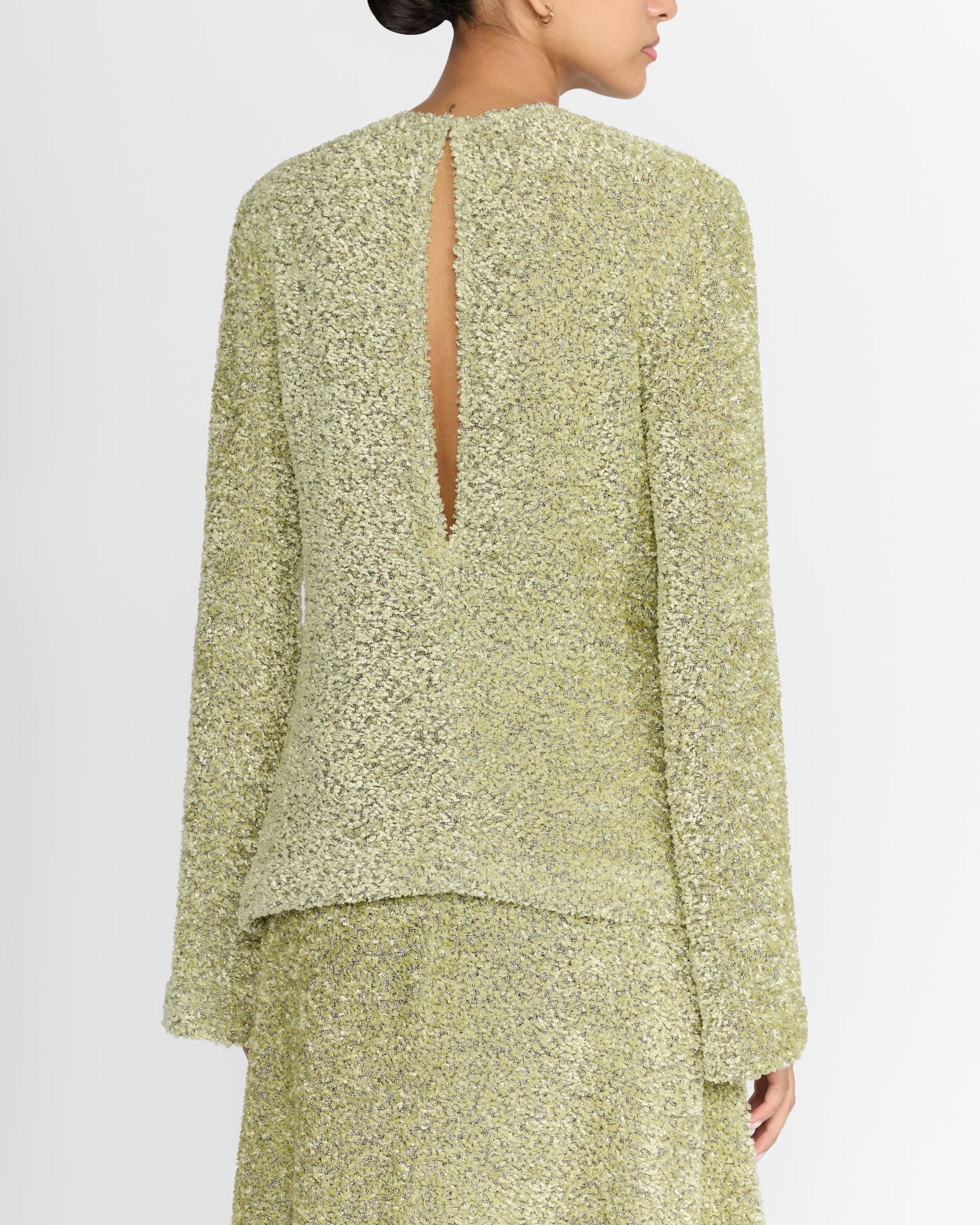 ELORA TOP IN CHENILLE TWEED