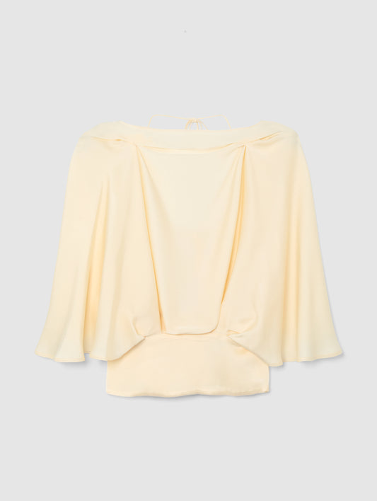 FAYE DRAPED TOP WITH OPEN BACK