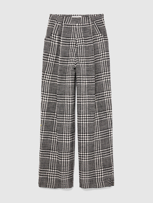 ANNIE TROUSERS BLACK AND WHITE CHECK