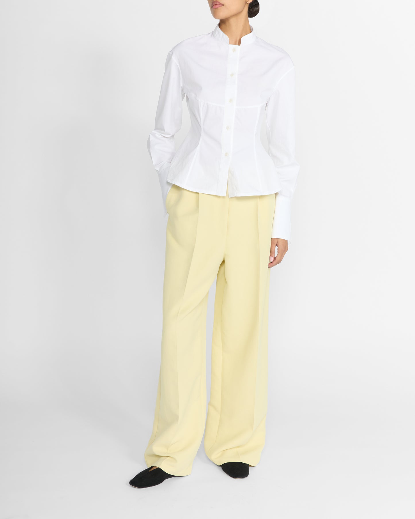MIKA TROUSER IN ALMOND YELLOW