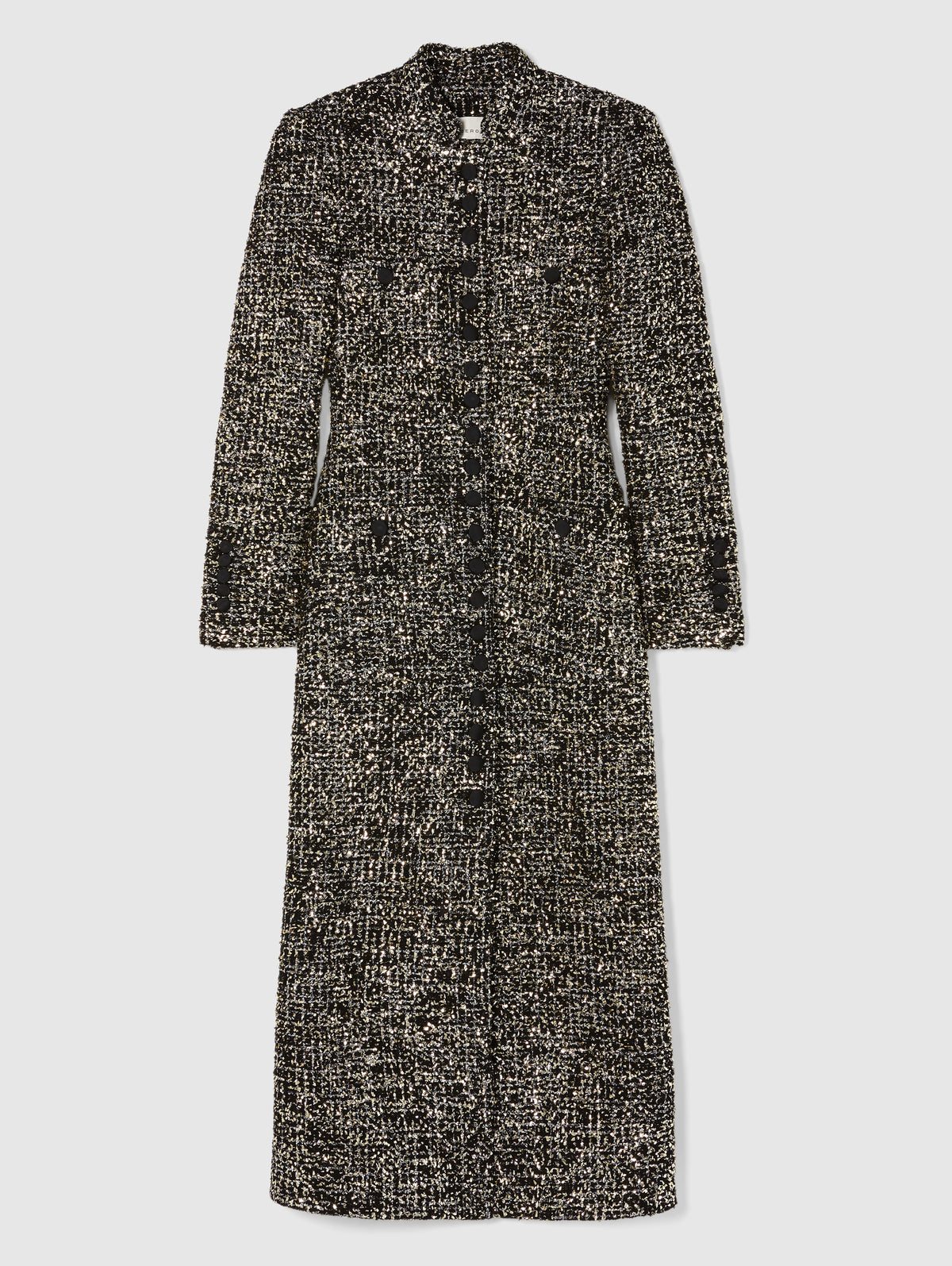 IMPERIAL COAT IN BLACK AND GOLD TWEED
