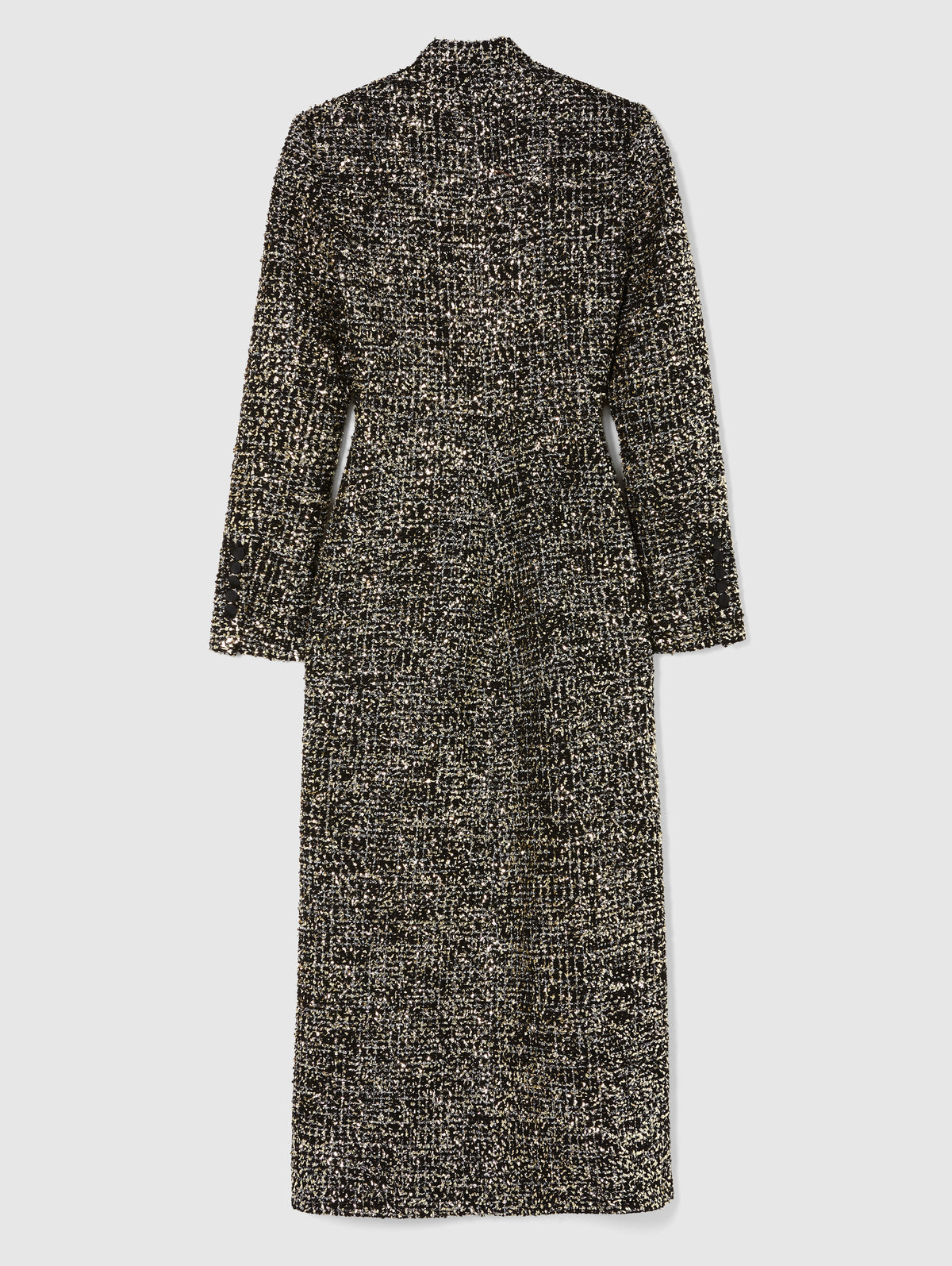 IMPERIAL COAT IN BLACK AND GOLD TWEED