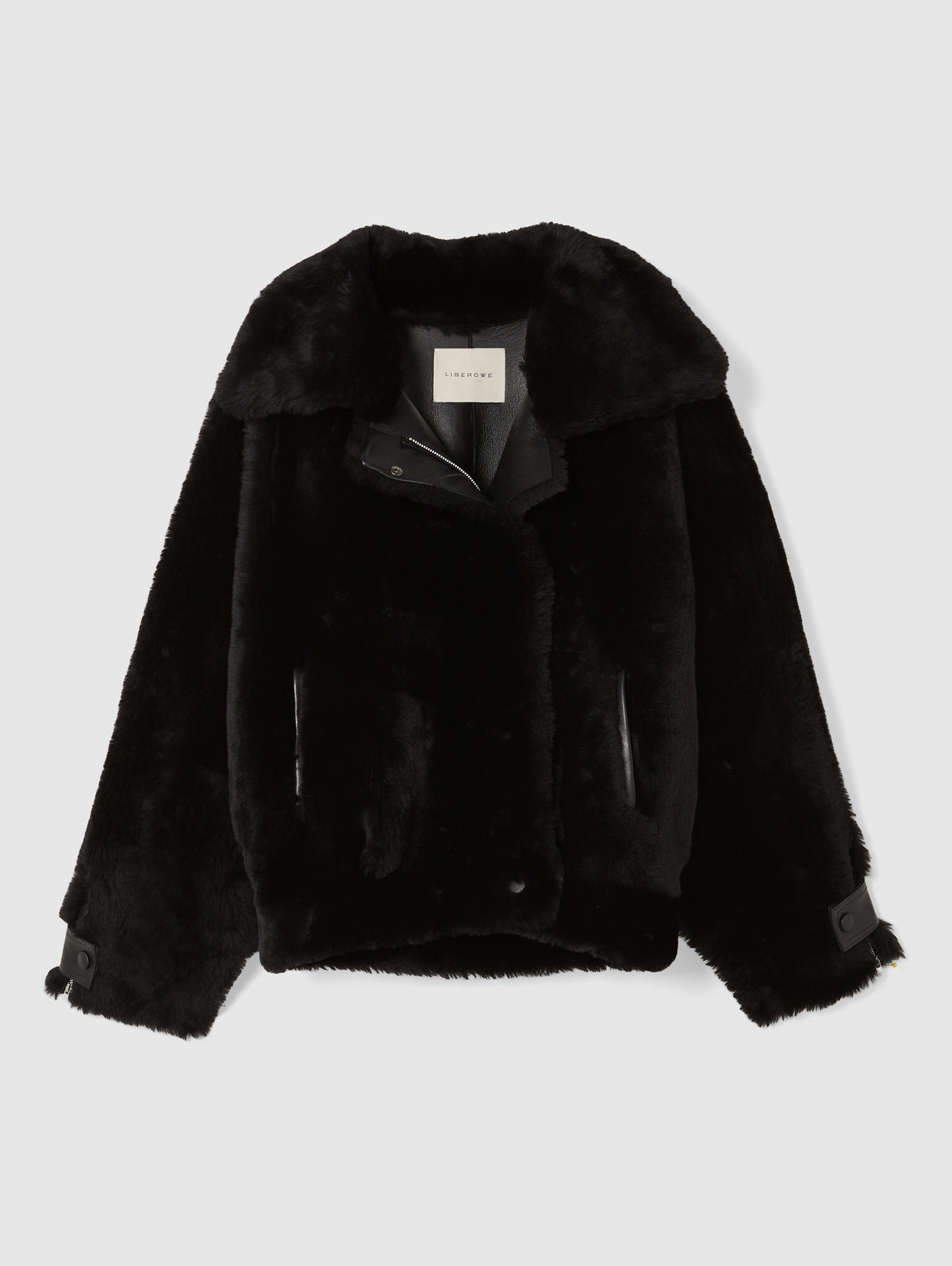 SHEARLING JACKET IN BLACK