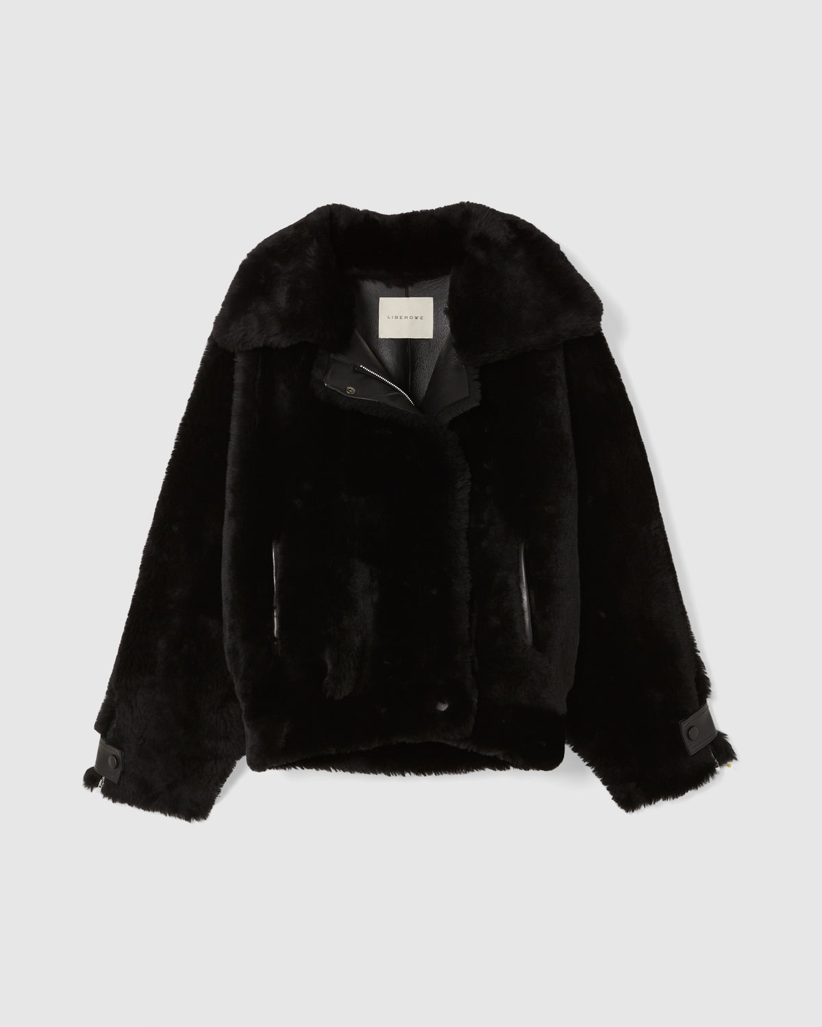 SHEARLING JACKET IN BLACK
