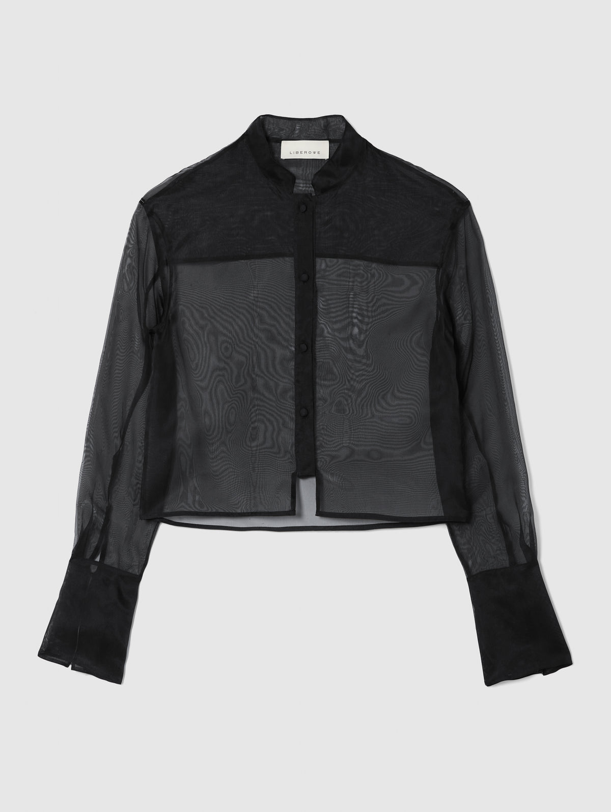ORGANZA CROPPED SHIRT