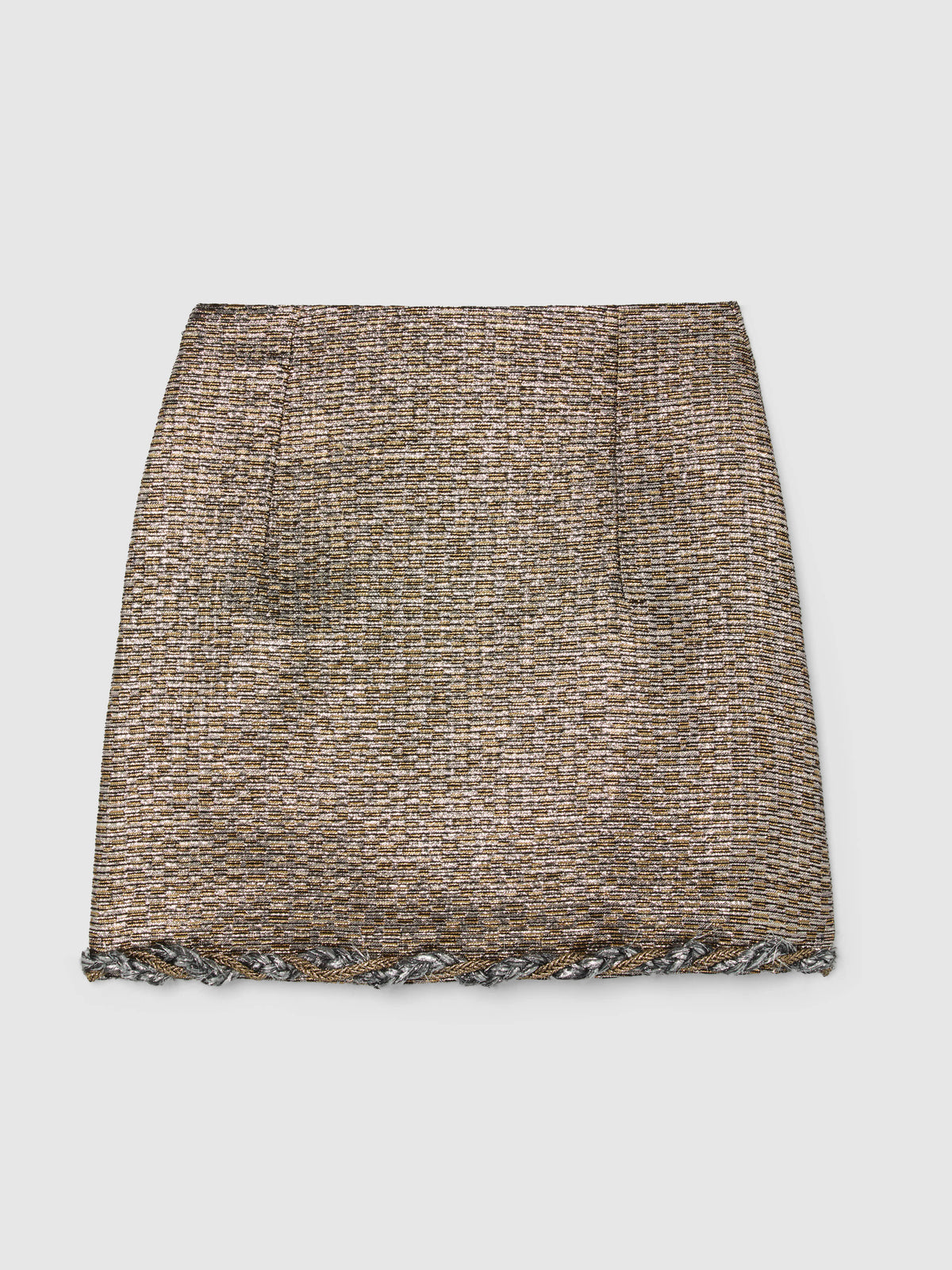 VERA MINI SKIRT IN MIXED GOLD