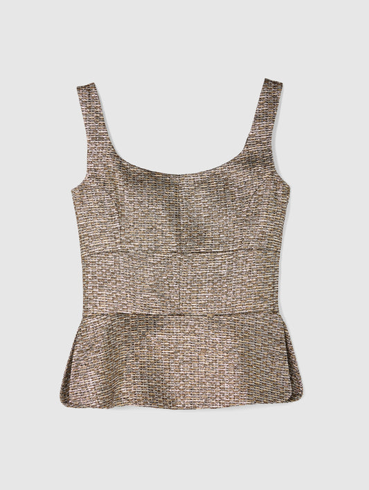 BODICE TOP IN MIXED GOLD