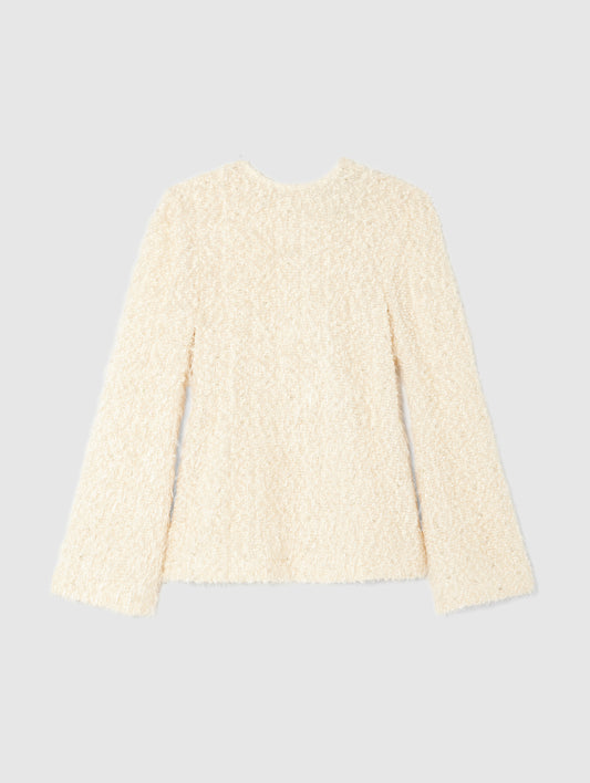ELORA TOP IN PEARL CHENILLE