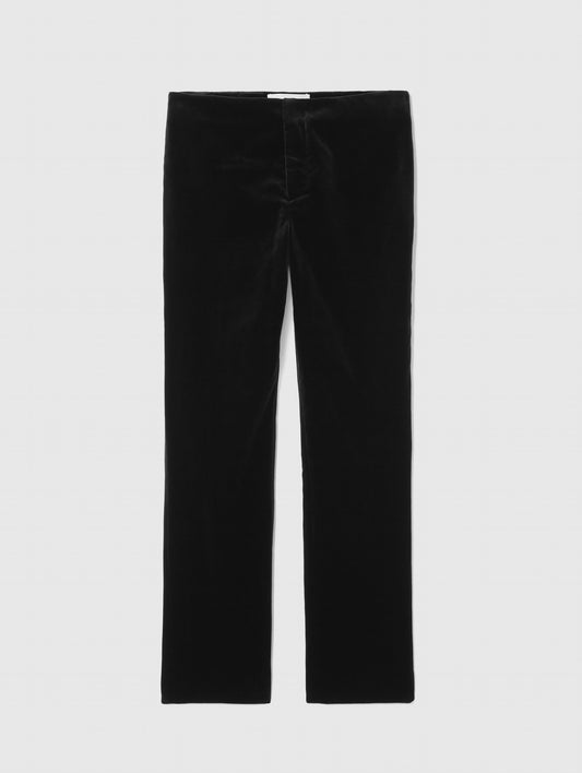 LILIAN SLIM-FIT VELVET TROUSERS