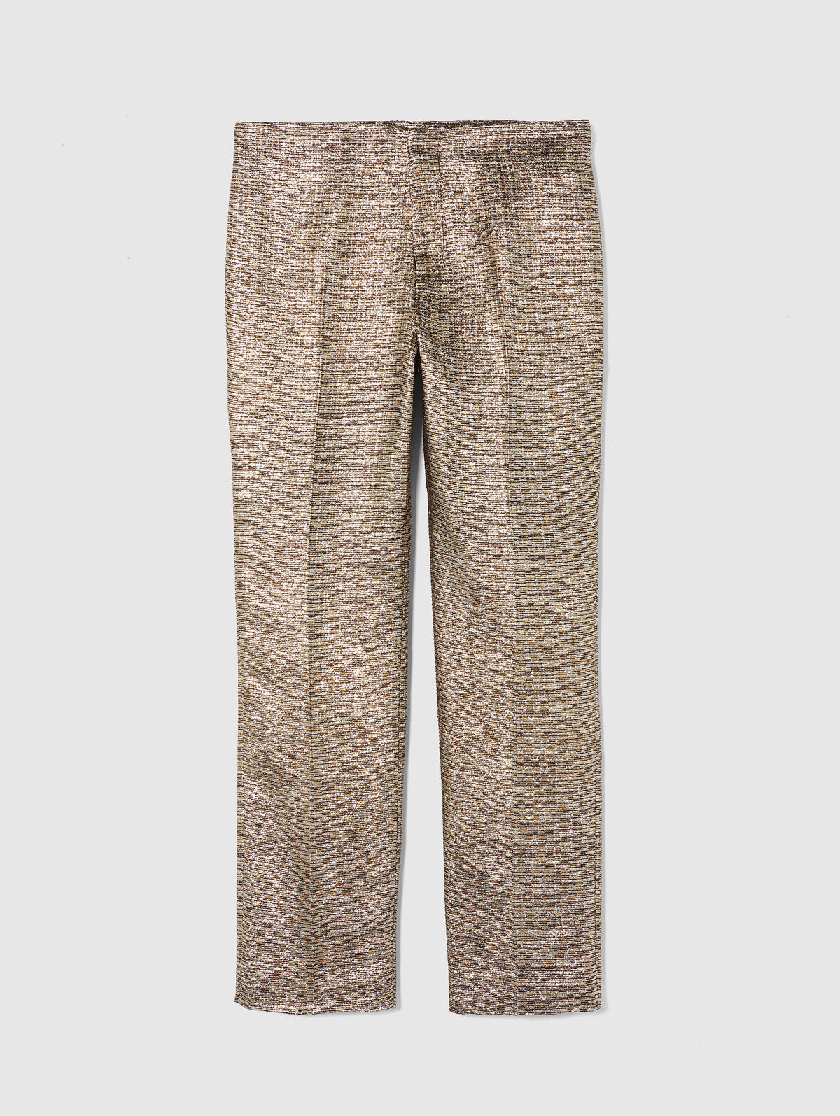 LILIAN SLIM-FIT TROUSERS IN MIXED GOLD