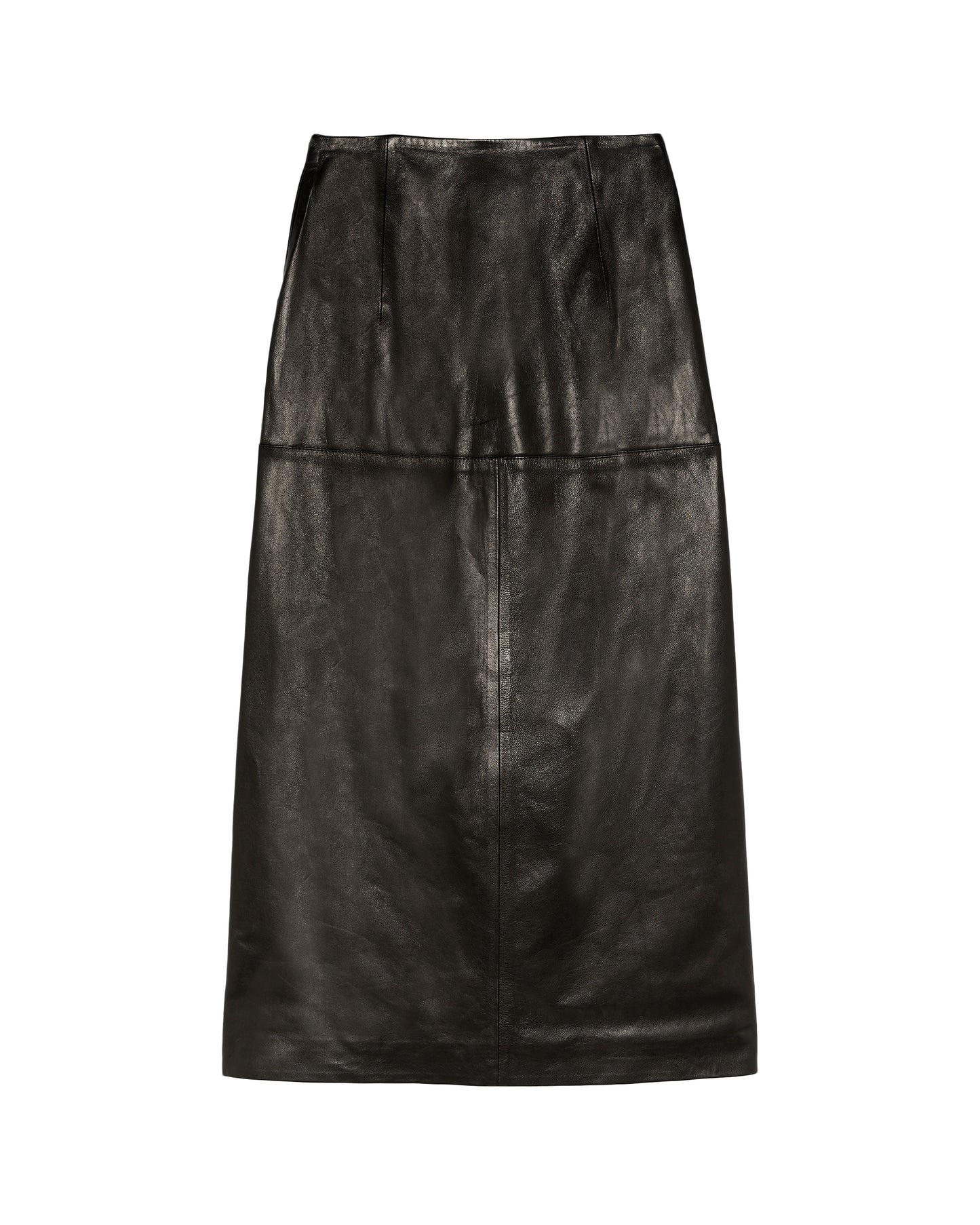 LEATHER MAHA MIDI SKIRT