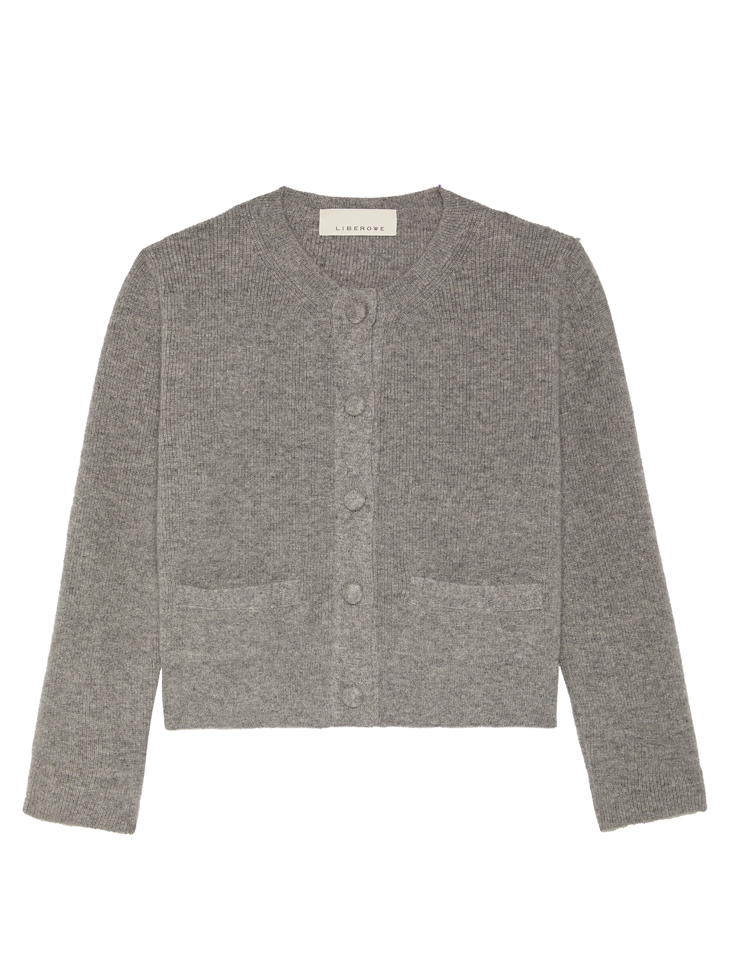 AMELIE KNITTED CARDIGAN IN GREY