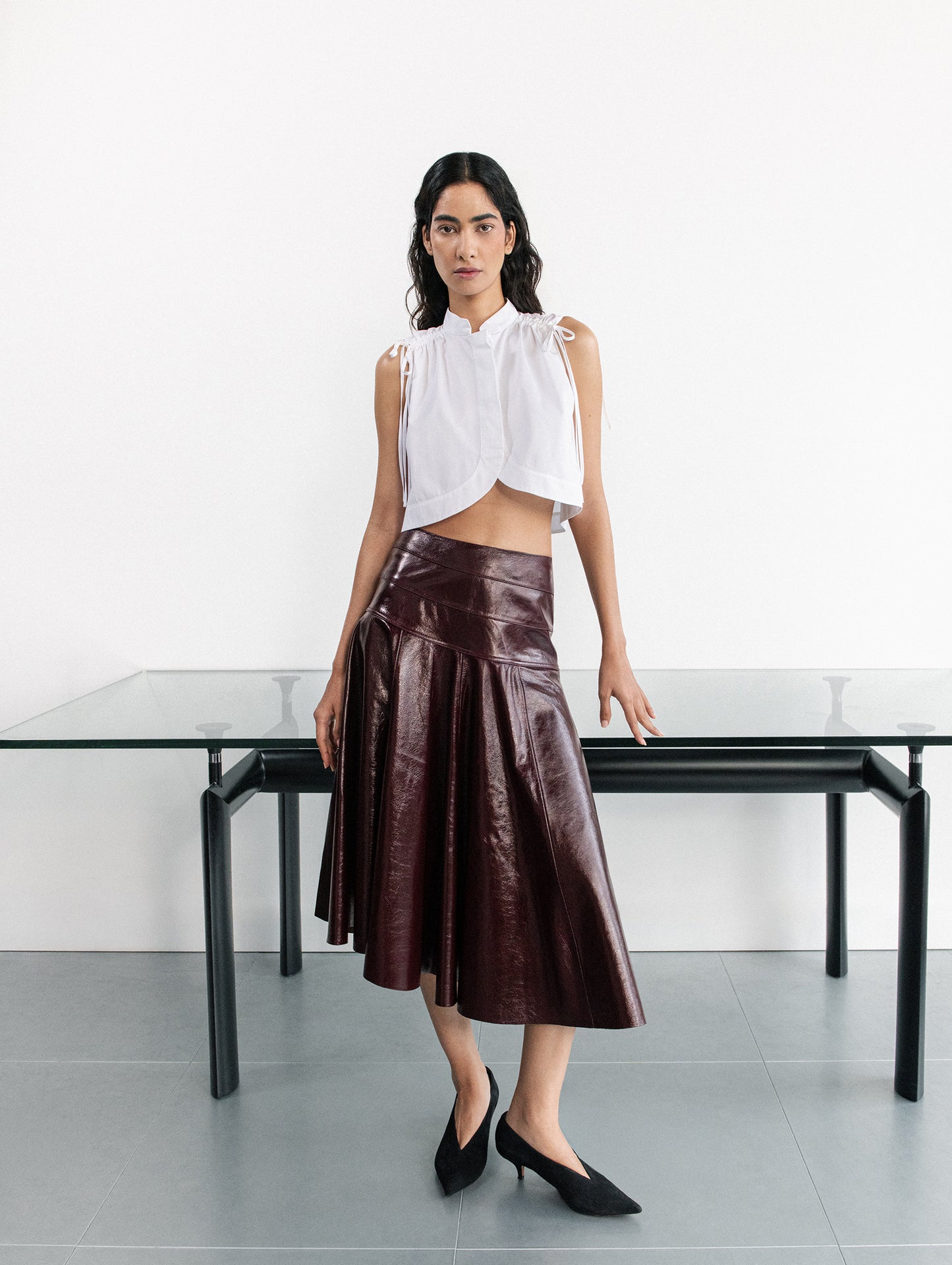 CARMEN LEATHER SKIRT
