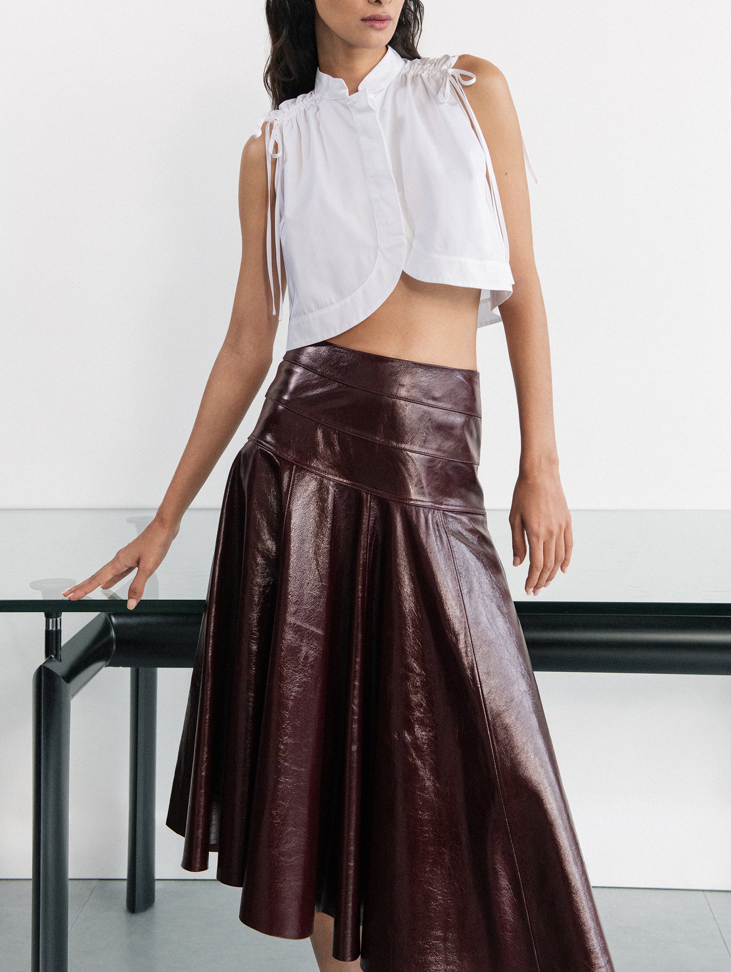 CARMEN LEATHER SKIRT