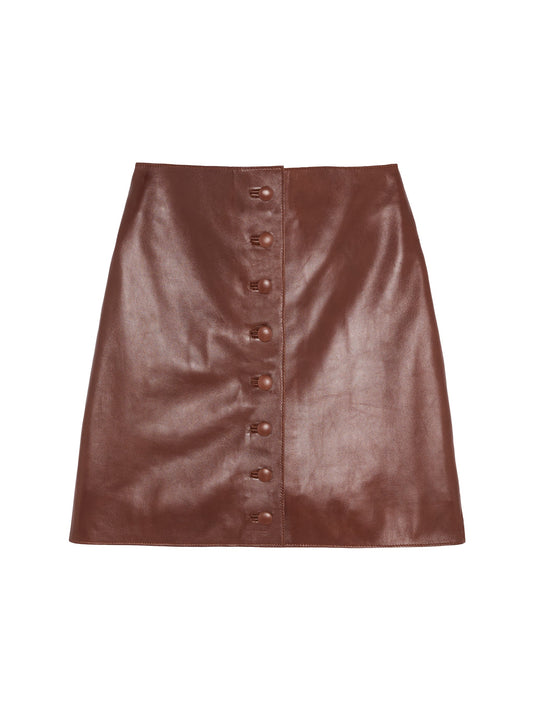 MAHA MINI SKIRT WHISKEY