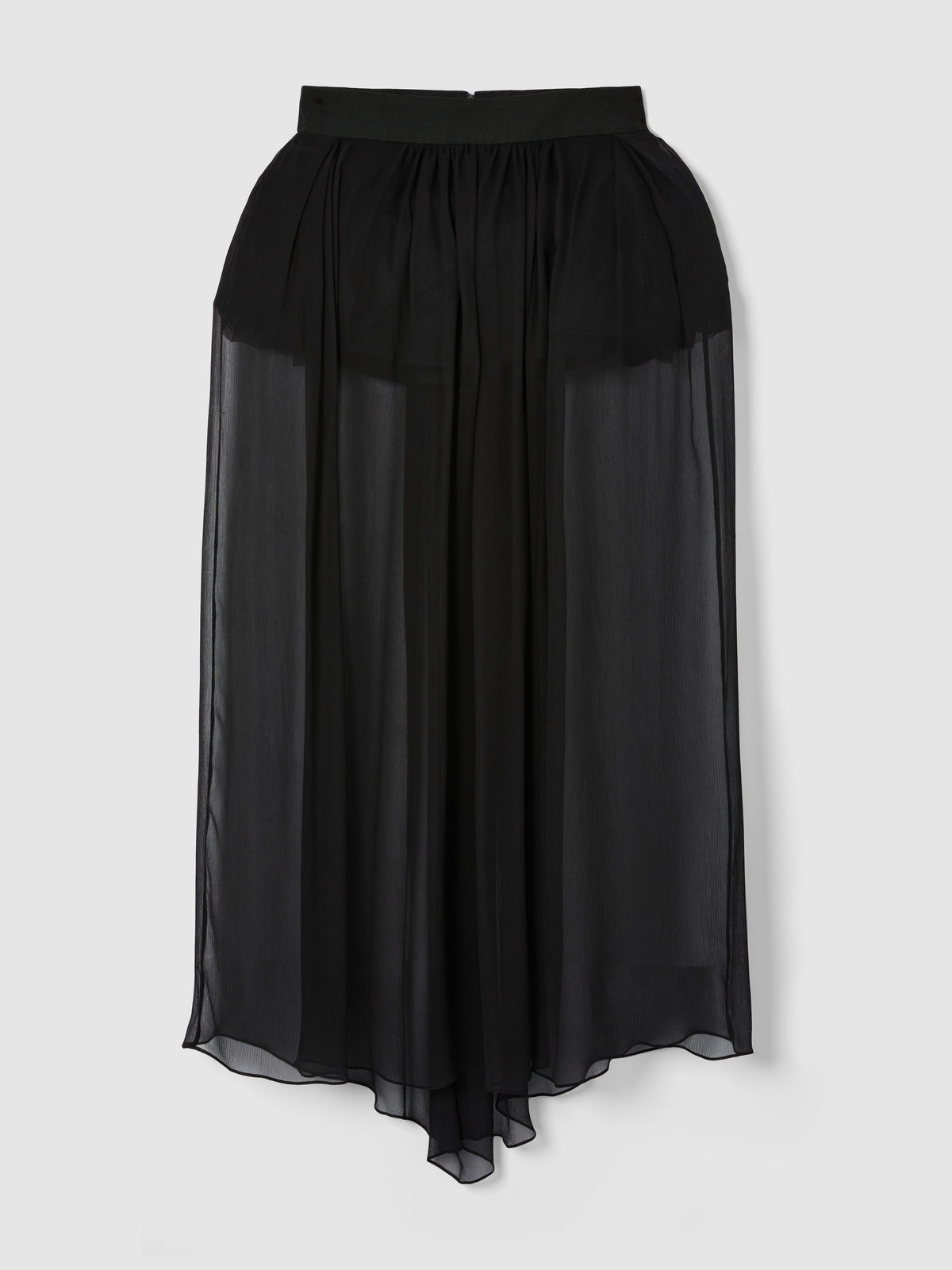 CHIFFON PEPLUM SKIRT
