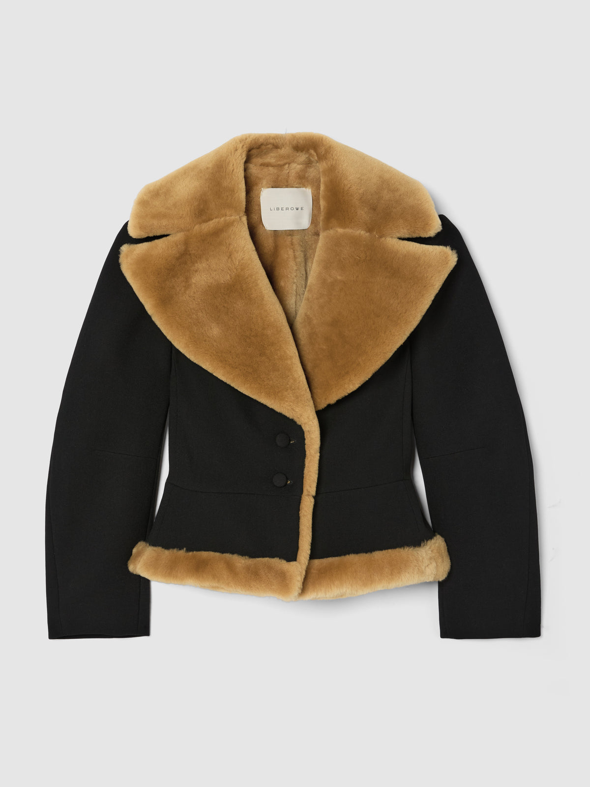 JIANI JACKET WITH SHEARLING COLLAR