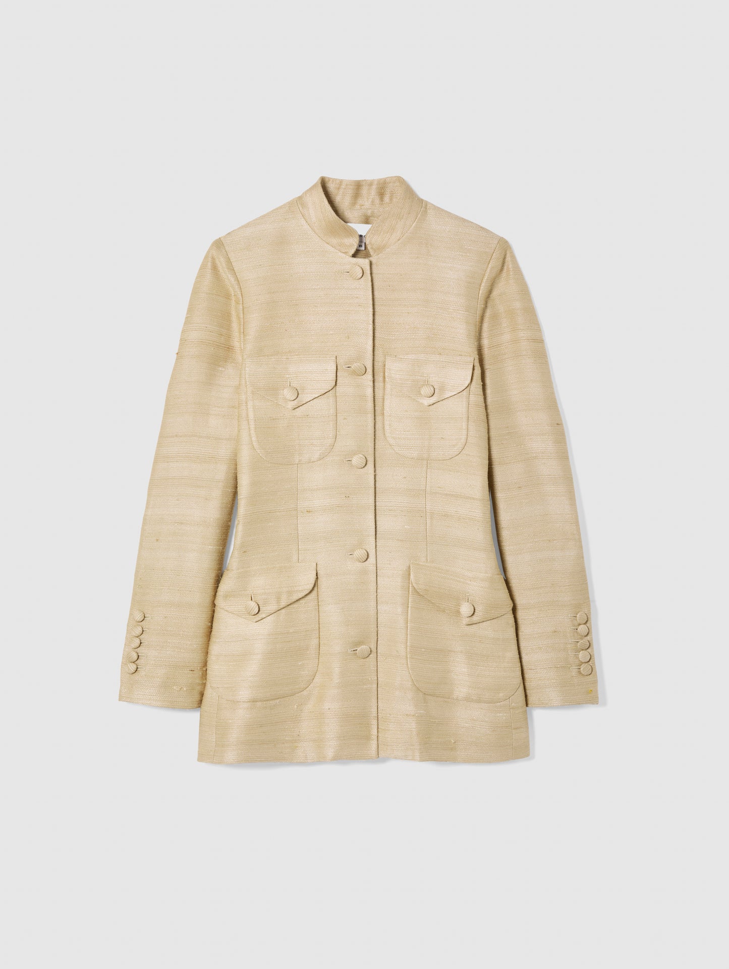 RAJA JACKET IN GOLD SILK