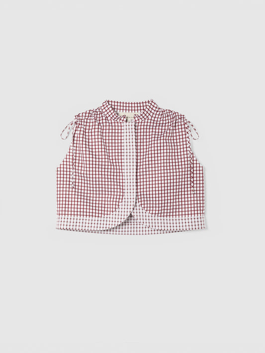 MAYA CROPPED CHECK SHIRT