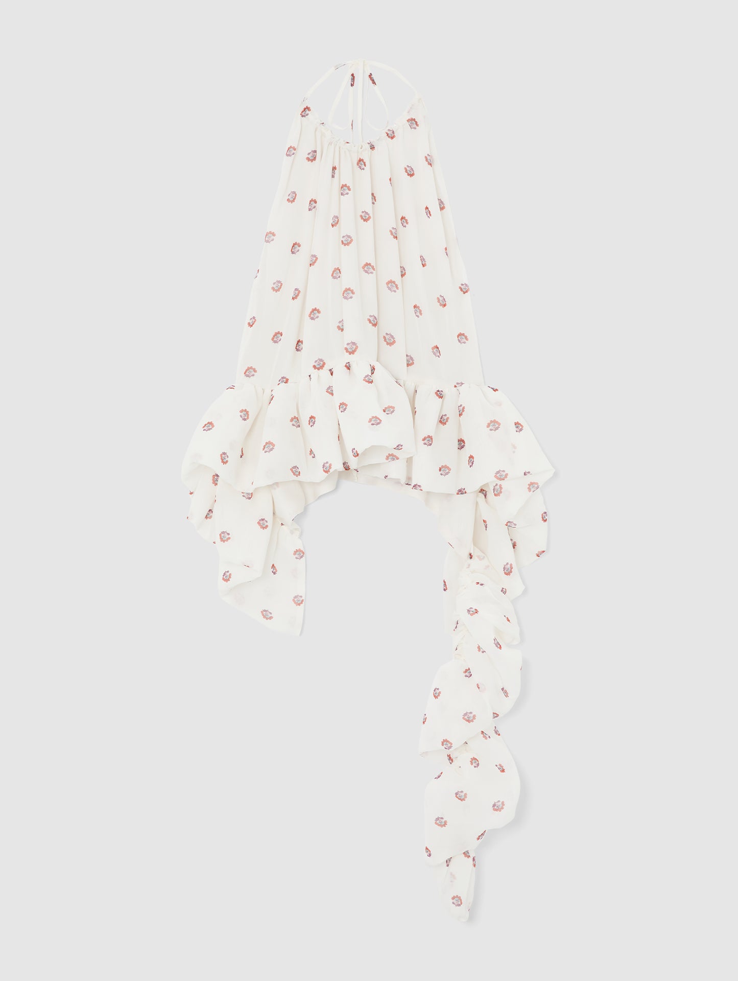 TAMARA PEPLUM TOP SILK PRINT