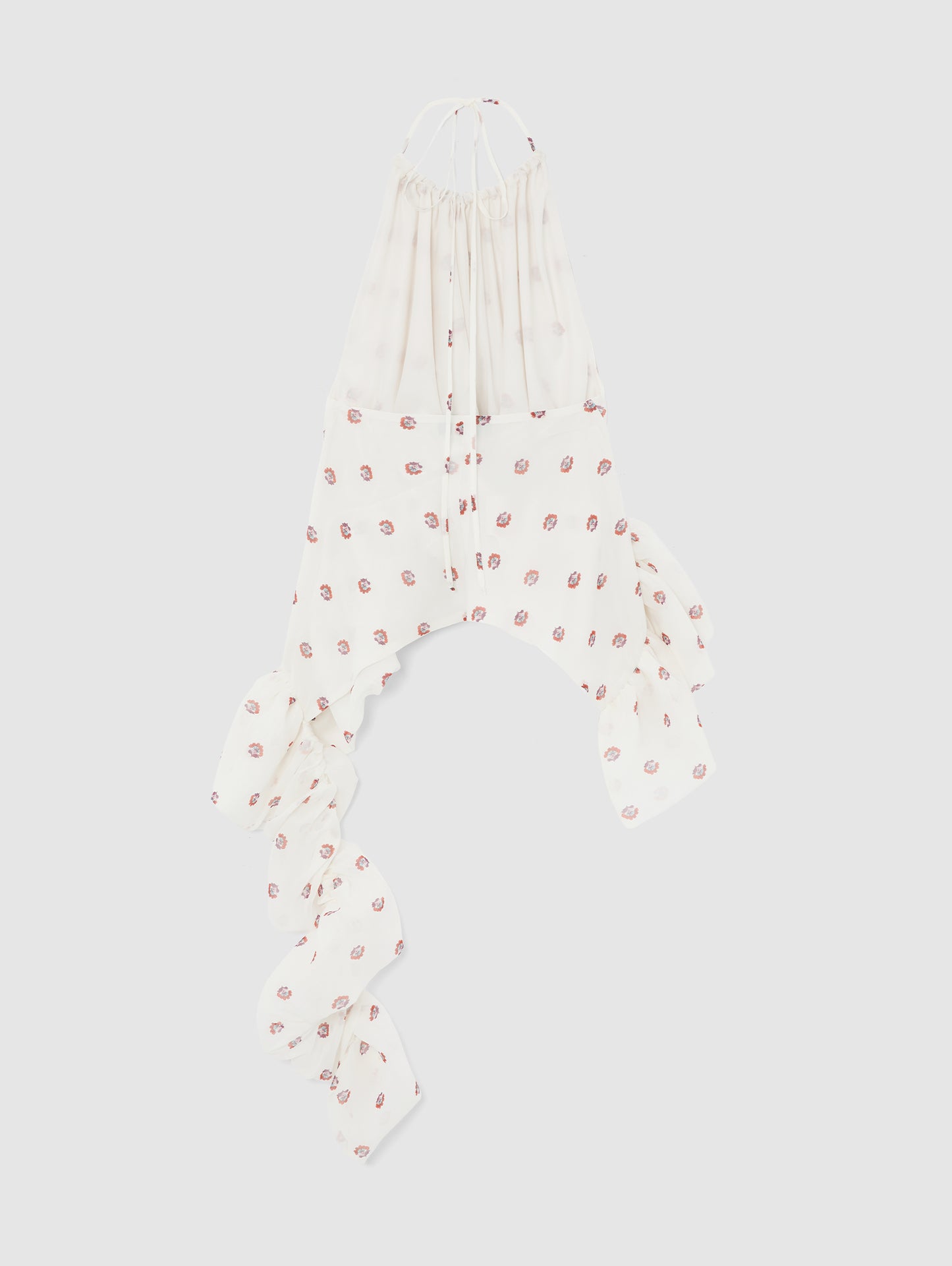 TAMARA PEPLUM TOP SILK PRINT