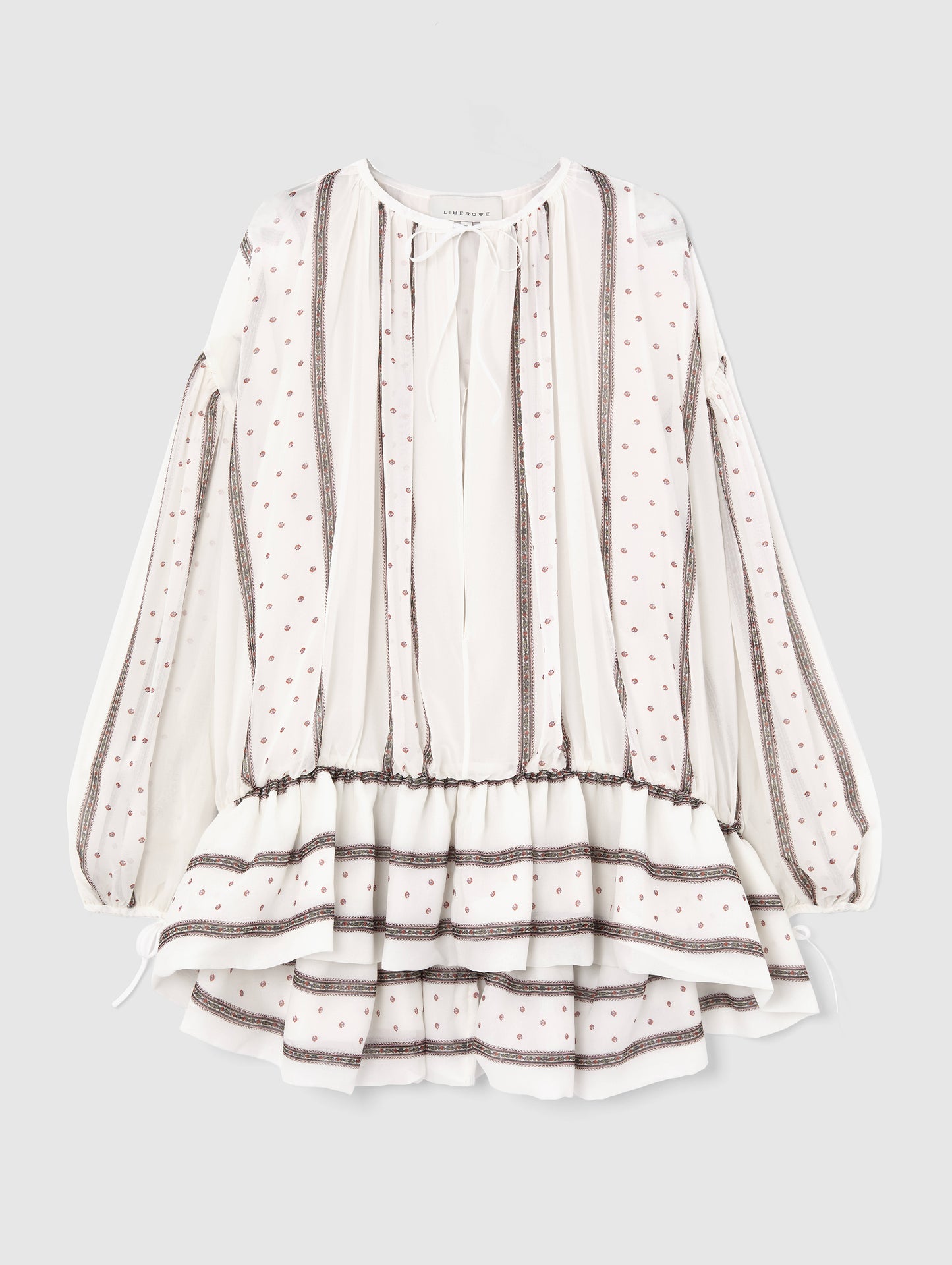 ISLA SILK PEPLUM DRESS