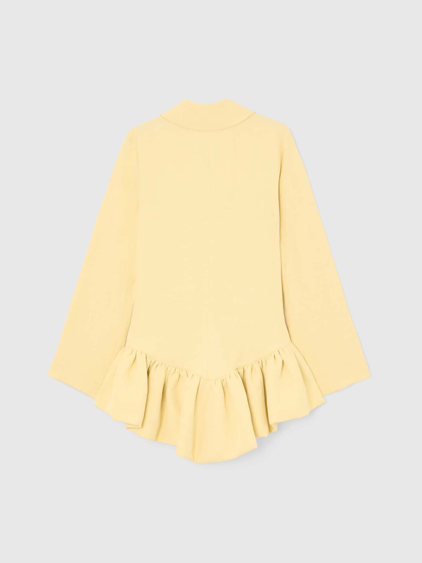 PEPLUM POLO YELLOW DRESS