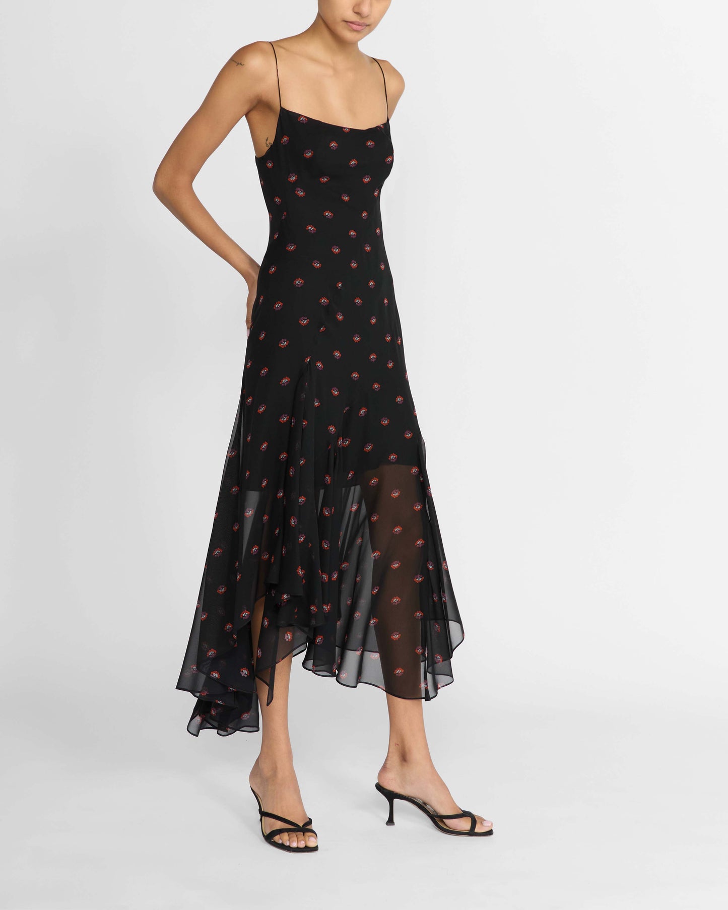 AUBREY SILK SCARF DRESS