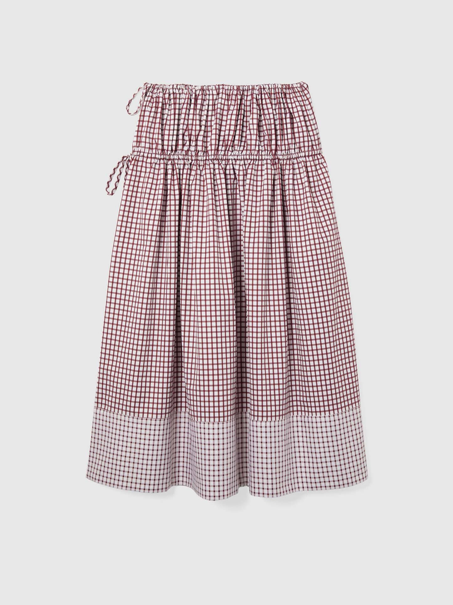 EVE TIE SKIRT CHECK