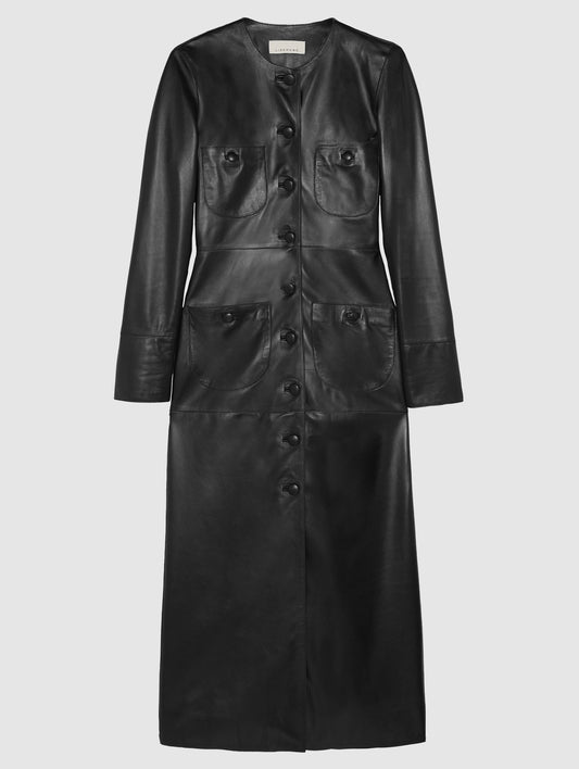 HONORE LEATHER COAT