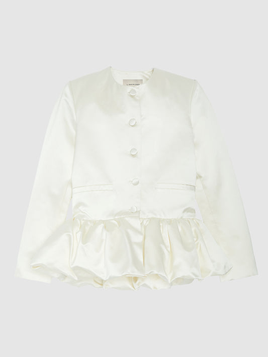 IVORY PEPLUM JACKET