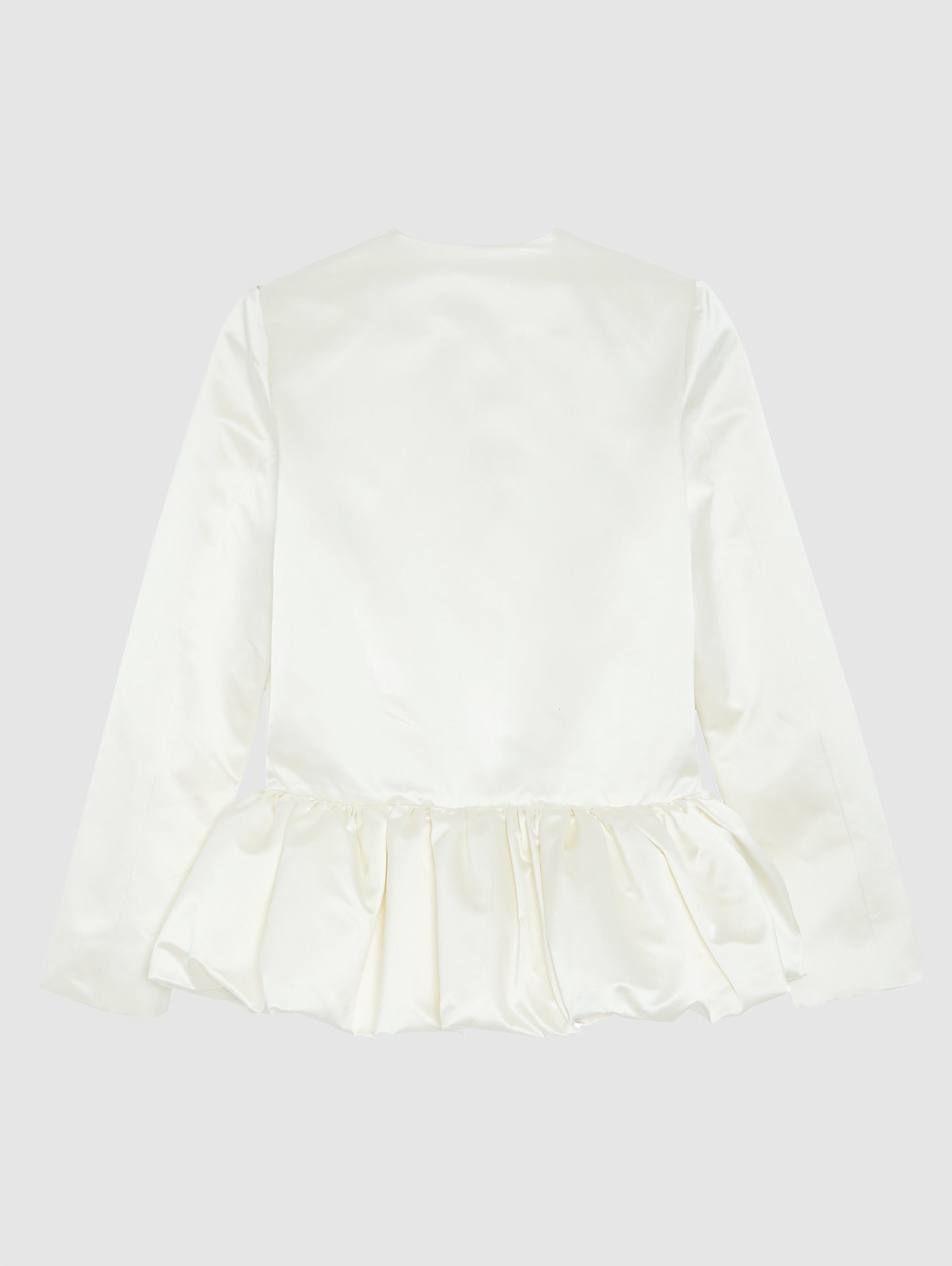 IVORY PEPLUM JACKET